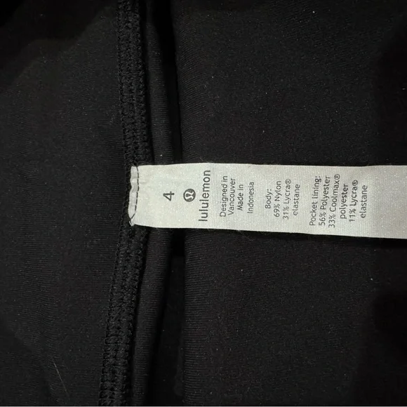 lululemon athletica Black Leggings with Center Back Logo Tag - Picture 5 of 5